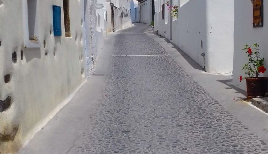 santorini off season caldera landscape